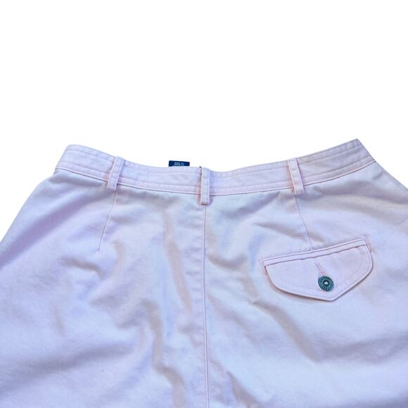 VTG Liz Sport Pink High Waisted High Rise Mom Shorts Pleated Size 12 Petite 12P - Picture 13 of 16